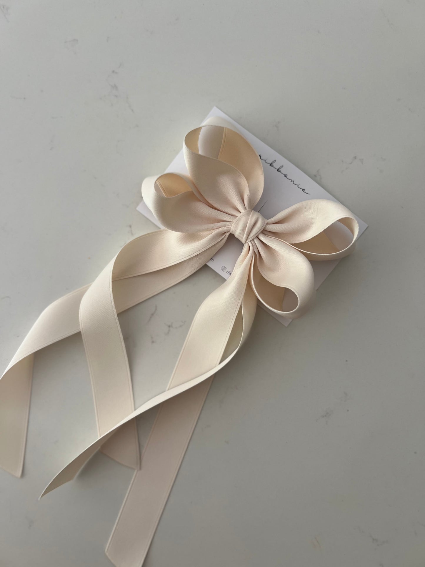 Classy Satin Twist  Tail Bow