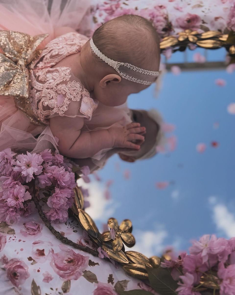 Ivory Baptism Baby Lace Bow Headband Christening Baby Soft Headband