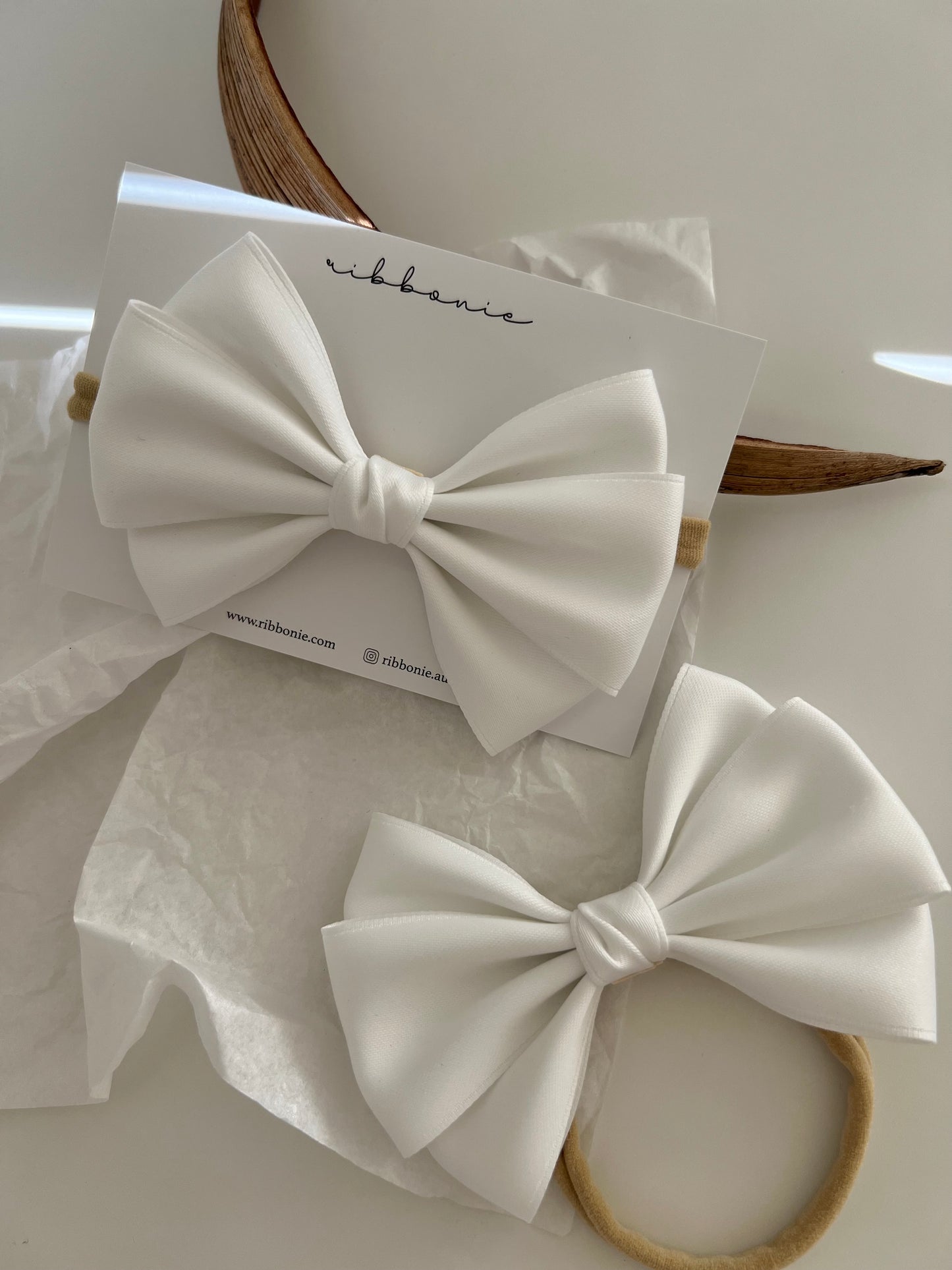 Classic Satin Bow Soft Headband