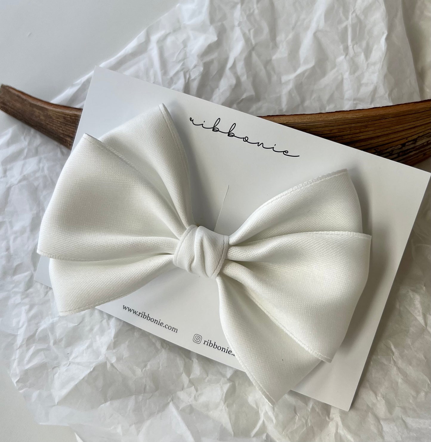 Classic Satin Bow Soft Headband