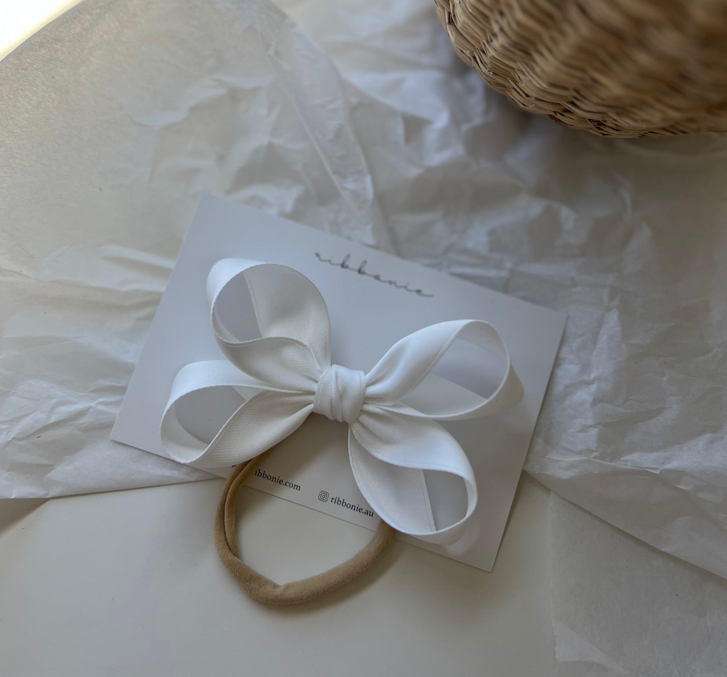 Classic Satin Twist Bow Headband